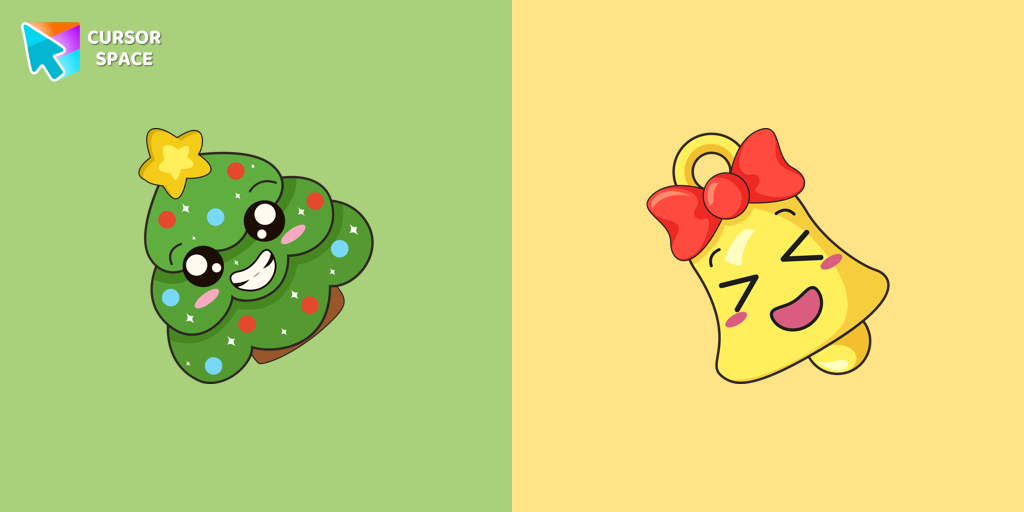 Christmas Tree And Bell Cursor