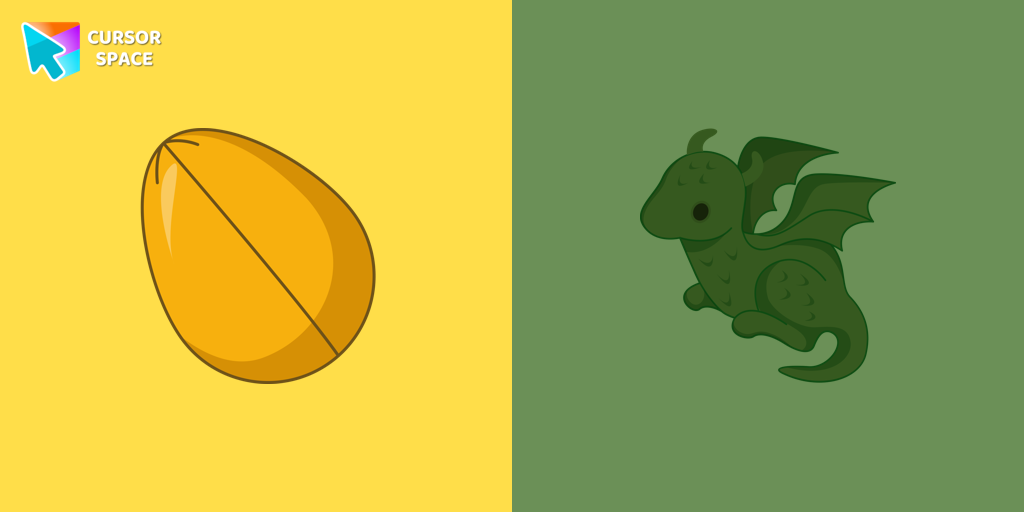 Golden Dragon Egg Cursor