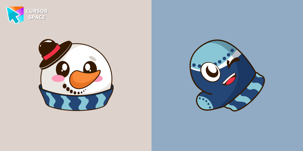 Snowman And Mitten Cursor