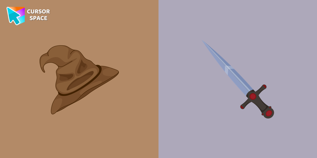 Sorting Hat And Sword Of Gryffindor Cursor