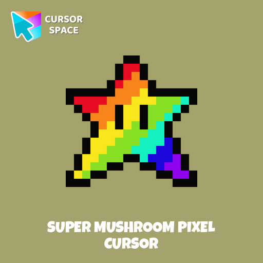 Super Mushroom Pixel cursor